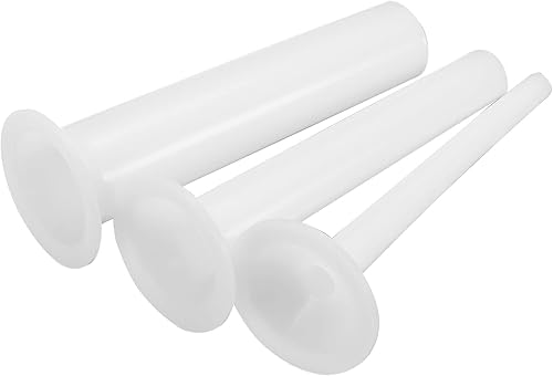 Miniatura 5 de MECCANIXITY Molinillo de carne PE tubo de relleno de 0.394 in, 0.787 in, 1.181 in de diámetro, 6.614 in de altura para picadora de carne, batidora