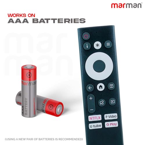 Image of marman Compatible with Coocaa Google Tv Remote Control Suitable for Smart FHD UHD LED QLED HD Ready 4K Android Television Non Voice Command - Match Keys Exactly with Existing Remote