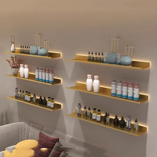 Étagère murale lumineuse led or pour sublimer la décoration du salon