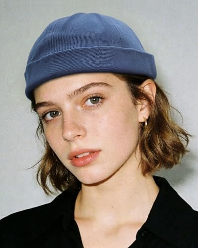 Image of CLAPE Watch Cap Work Beanie Corduroy Docker Leon Brimless Hat Rolled Cuff Harbour Hat