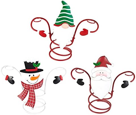 Miniatura 1 de Soporte para copas de vino de Navidad para encimera, metal independiente, adorno único para decoración del hogar y estante de almacenamiento de