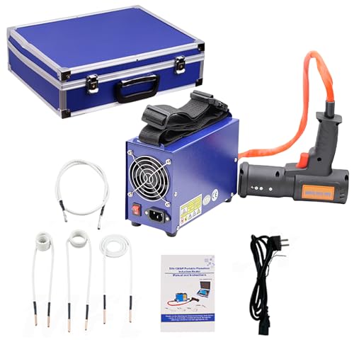 1500W 110V Magnetic Induction Heater Kit, Flameless Handheld Automotive Heat Tool, Includes 4-Piece Coil Kits Ideal Bolt Remover for Home Car Repair