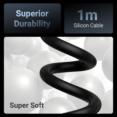 Image of Zebronics Wattz 60CC2 Type-C to Type-C Soft Silicone Cable, PD 60W, 1 Meter, Durable, Charge & Sync, Rapid Charging, For Laptops, Tablets, Mobiles (Black)