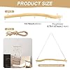 Frandilo 2Pcs 15inch Driftwood Wall Hanging Jewelry Hanger, Natural Driftwood Decorative Branches Farmhouse Vintage Wooden Hook, Drift Wood Pieces for Crafts Jewelry Organizers (COLOR:nature) #3
