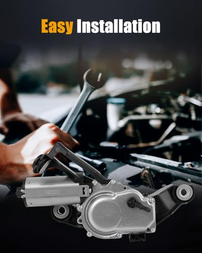 Image of ROADFAR Rear Windshield Wiper Motor Replacement for 1(E81) 2004-2011 67636921959,67637199569,6921959,7199569 Wiper Motor 3 Pins