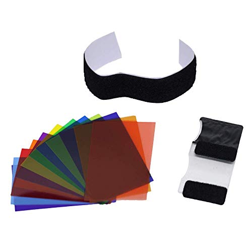 Filtro Colorido Gelatina 12 cores para Flash Speedlite Sou Foto FPC-FS12