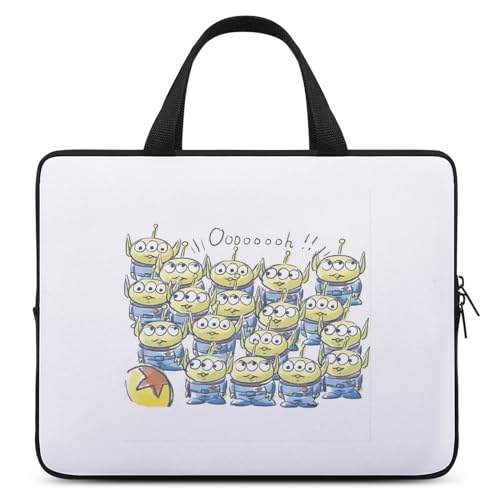 トイストーリー エイリアン 【 ラップトップケース 10inch / 12inch / 13inch / 15inch / 17inch 】 パソコンケース PCケース ハンドル付き ノートパソコンバッグ スリーブ 耐衝撃 軽量 撥水加工 全面保護 アニメ