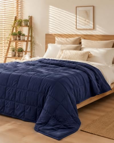 Good Nite Gewichtsdecke Therapiedecke Erwachsene-Angst & Stress 6kg Navy – Ansicht 9