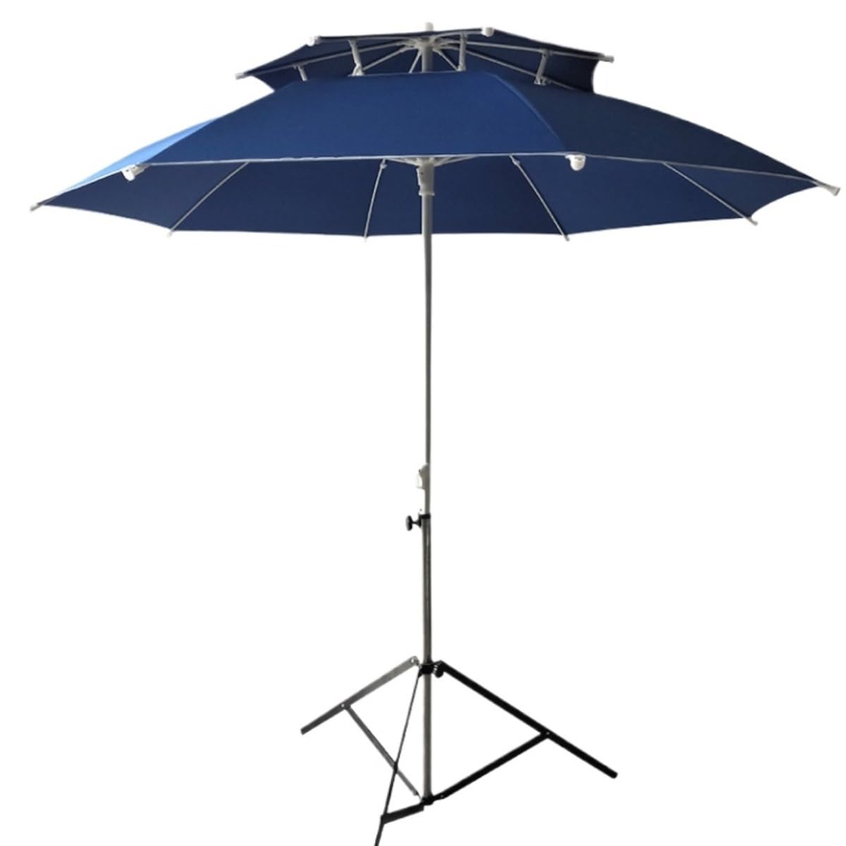Parasole Parasol Przeciwsłoneczny Z Podwójną Warstwą Włókna, Parasol Plażowy, Parasol Do Użytku Zewnętrznego, Komercyjny, Narzędziowy Parasol Ogrodowy(Blue)