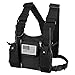 abcGoodefg Radio Chest Harness Chest Front Pack Pouch Holster Vest Rig for Two Way Radio Walkie Talkie(Rescue Essentials) (Black)