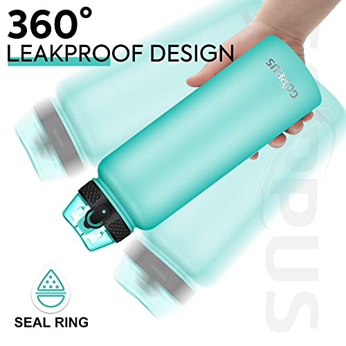 Goppus 40 Oz Insulated Water Bottle With Straw Stainless Steel Sports Water Cup Flask With 3 Lids (Straw, Spout And Handle Lid) Wide Mouth Resusable Metal Water Bottles Keep Hot And Cold For Men Women #TOP5
