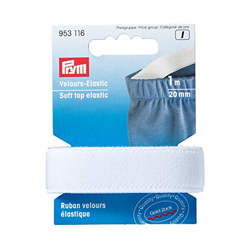 Élastique Prym Soft Top 25 mm blanc mercerie ruban couture pour ceinture souple