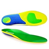 Einlegesohlen Arbeitsschuhe Einlagen Schuhe - Schuheinlagen Arbeitsschuhe für Plantarfasziitis, Fußschmerzen -Fersensporn Einlagen für herren & damen - (M) Gelb