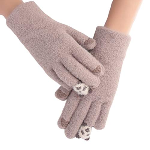 Guantes de Panda de Dibujos Animados con Pantalla táctil de Punto cálido engrosados ​​de Invierno para niños - KH-Children