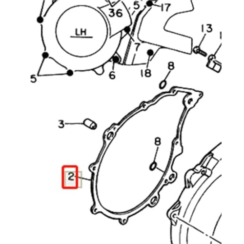 Joint de carter moteur pour restaurer votre Yamaha XT 600