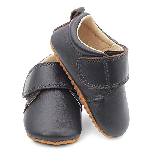 Dotty Fish Brown Classic 'Oliver' jongens Eerste loopschoen - Image 3