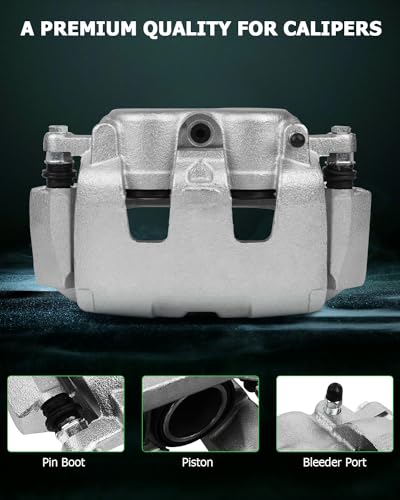 Image of SCITOO Front Right Brake Caliper With Bracket 18B5008 Compatible For Dodge Dakota 2005-2008 For Dodge Ram 1500 2006-2008 For Mitsubishi Raider 2006-2009