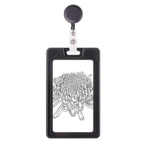Porte-badge rétractable fleur de chrysanthème pour simplifier vos accès à l'hôpital