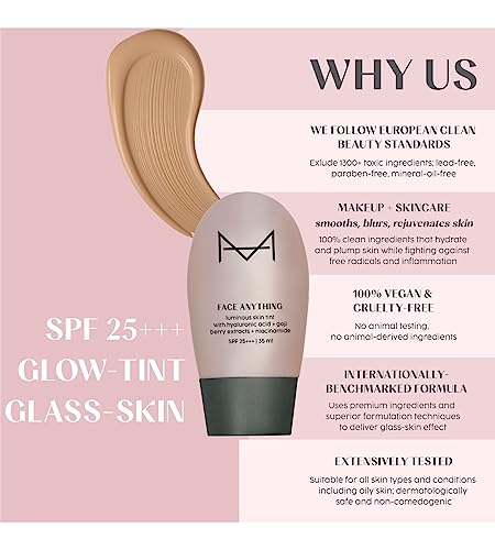 Image of House Of Makeup Face Tint with Hyaluronic Acid, Niacinamide | B B Cream for Women, Men, All | Makeup for Women | CC Cream For Oily Skin | 35 ml (LM10-Light To Medium Skin Tone)