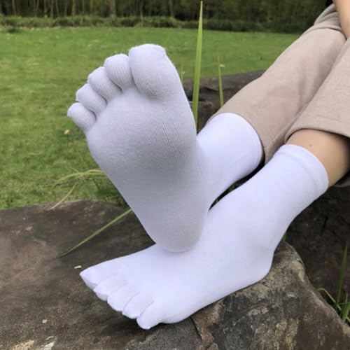 2 Pairs Men's Casual Socks Neutral Comfort Breathable Split Toe Socks Size 6-112
