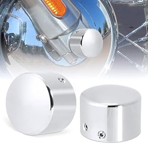 Ailmoto Axle Nut Covers, Front Axle Caps Chrome Compatible For Harley Davidson Dyna Sportster Softail Heritage Street Glide Road Glide Road King 2008-2024 7 41yblukllpl. sl500 . ss300