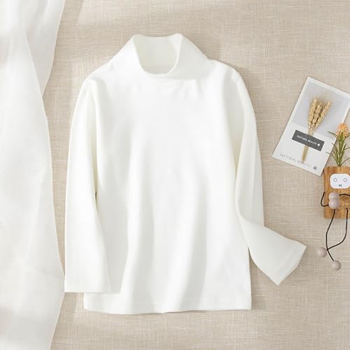 Girls Boys Thermal Tops Mock Neck Long Sleeve Undershirts Fall Winter Base Layer Shirt Basic Pullover T-Shirt2