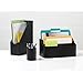 Realspace® Faux Leather Paper Tray, Black