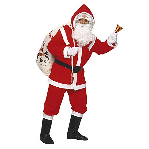 "DELUXE SANTA CLAUS" flannel (jacket, pants, belt, hood, boot cov...