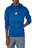 adidas Men's Team Issue Badge of Sport Hoodie, Collegiate Royal/Heather/White, Large