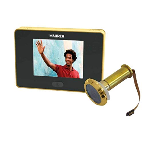 Preisvergleich Produktbild Maurer 3110215 Digitaler Türspion Gold