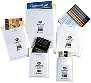 Jiffy JL-5 260 x 345 mm Airkraft Lightweight Postal Bag for Books (Size 5), White, Box of 50