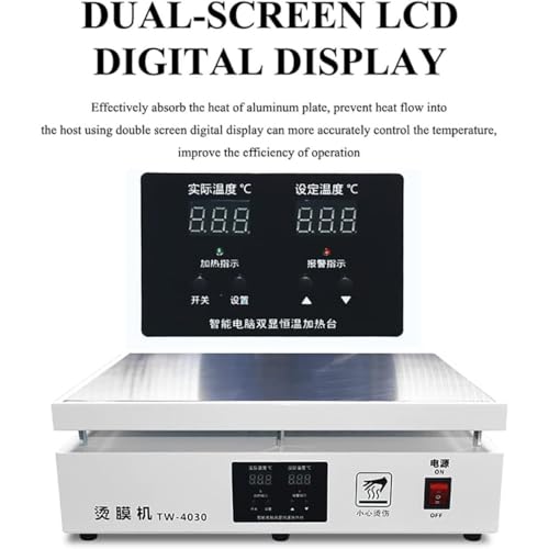 Machine de scellage thermique, double affichage de la température, 1200 W pour un emballage efficace