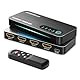 HDMI 2.1 Switch 3x1, AVIDGRAM 8K HDMI Umschalter 3 in 1 Out mit IR Fernbedienung, HDMI Switcher 4K 120Hz Auto Unterstützung 8K 48Gbps