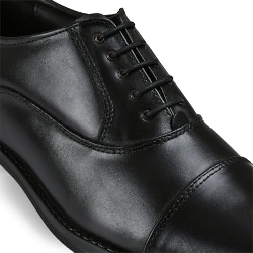 Image of Chardonnay Men's Leather Oxford Formal Shoes | Comfortable Cushioned Dress Shoes for Office & Business