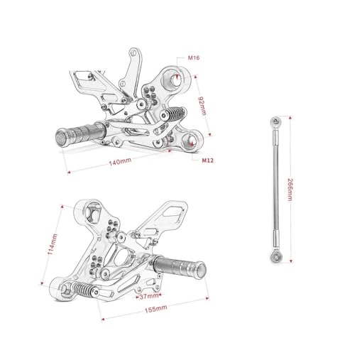Support repose-pieds moto MT09 pour remplacer une pièce usée