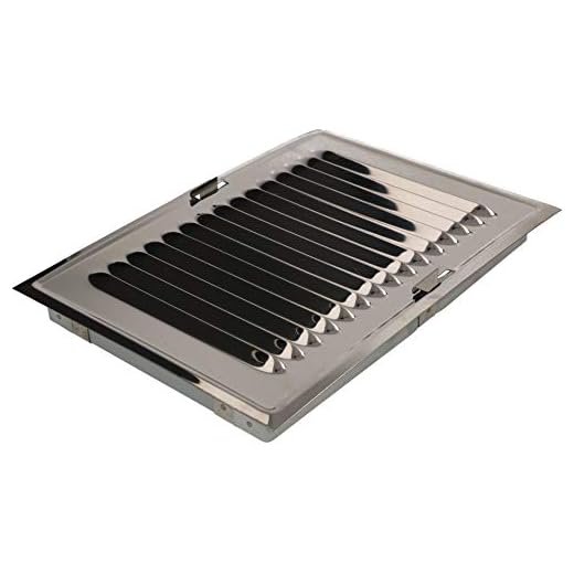 KOTARBAU® Ventilationsgitter 14 x 21 cm aus Edelstahl mit Insektennetz Lüftungsgitter Metall Gitter für Kamine Ventilation Silber