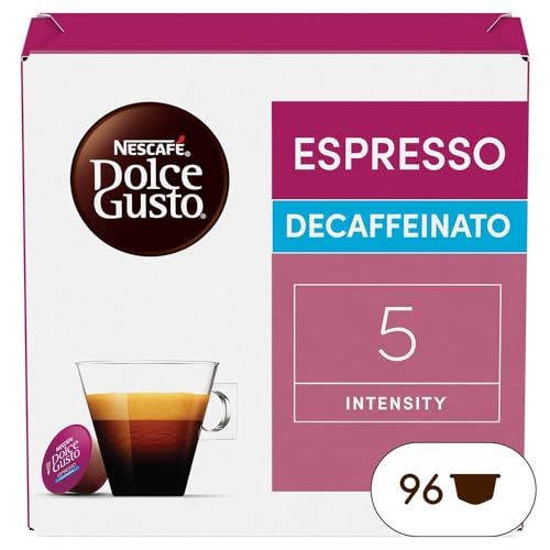 10 Migliori Macchine da Caffè Nescafè Dolce Gusto NESCAFÉ DOLCE GUSTO Espresso Decaffeinato Caffè, 6 Confezioni da 16 Capsule (96 Capsule Compatibili Nescafé Dolce Gusto)