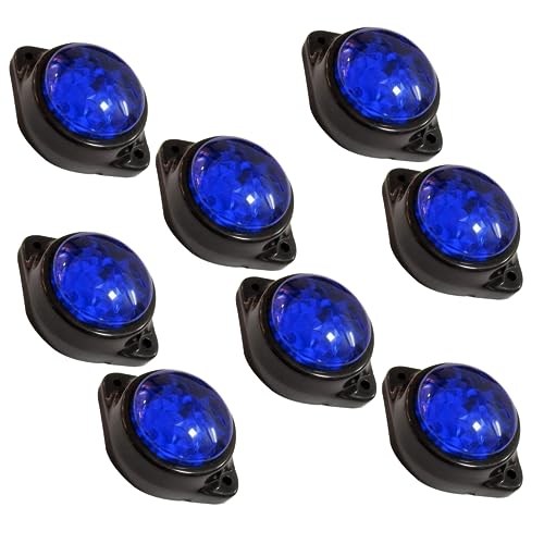 Clignotants arrière à DEL bleus étanches 12V pour bateaux et camions