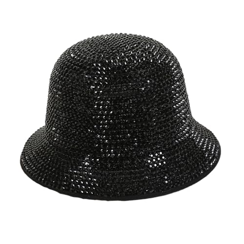 Bob à strass colorés à large bord pour homme et femme
