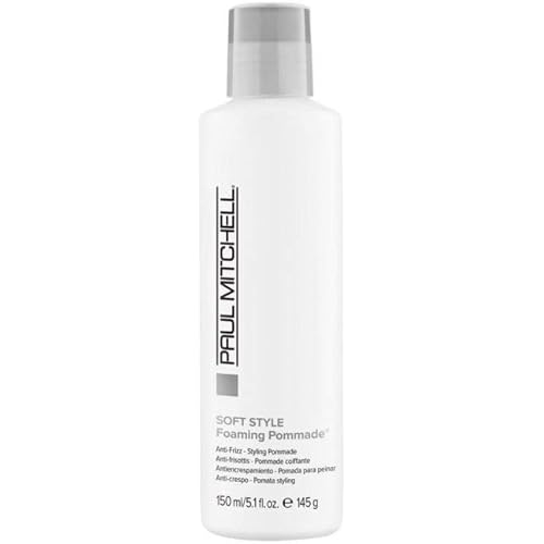Paul Mitchell Foaming Pommade, Anti-Frizz, Light Hold, For Wavy, Curly + Coarse Hair