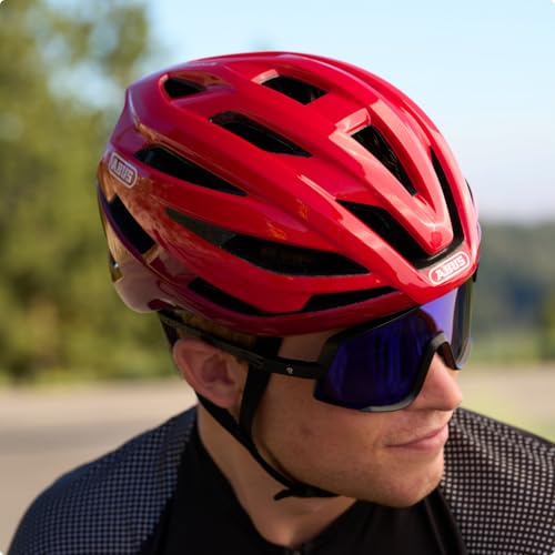 ABUS Unisex Fahrradhelm, Rot (Blaze Red), S (51-55 cm) – Ansicht 5