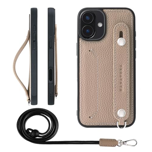 HANATORA for iPhone 16Plus �P�[�X �{�v �ϏՌ� �w�ʃx���g �X�g���b�v�����O �X�}�z�P�[�X �X�}�z �X�^���h�@�\ �l�b�N�X�g���b�v �t�� �J�[�h�|�P�b�g �V�������N���U�[ �M�t�g �O���[�W�� CGHGZ-16Plus-Grege