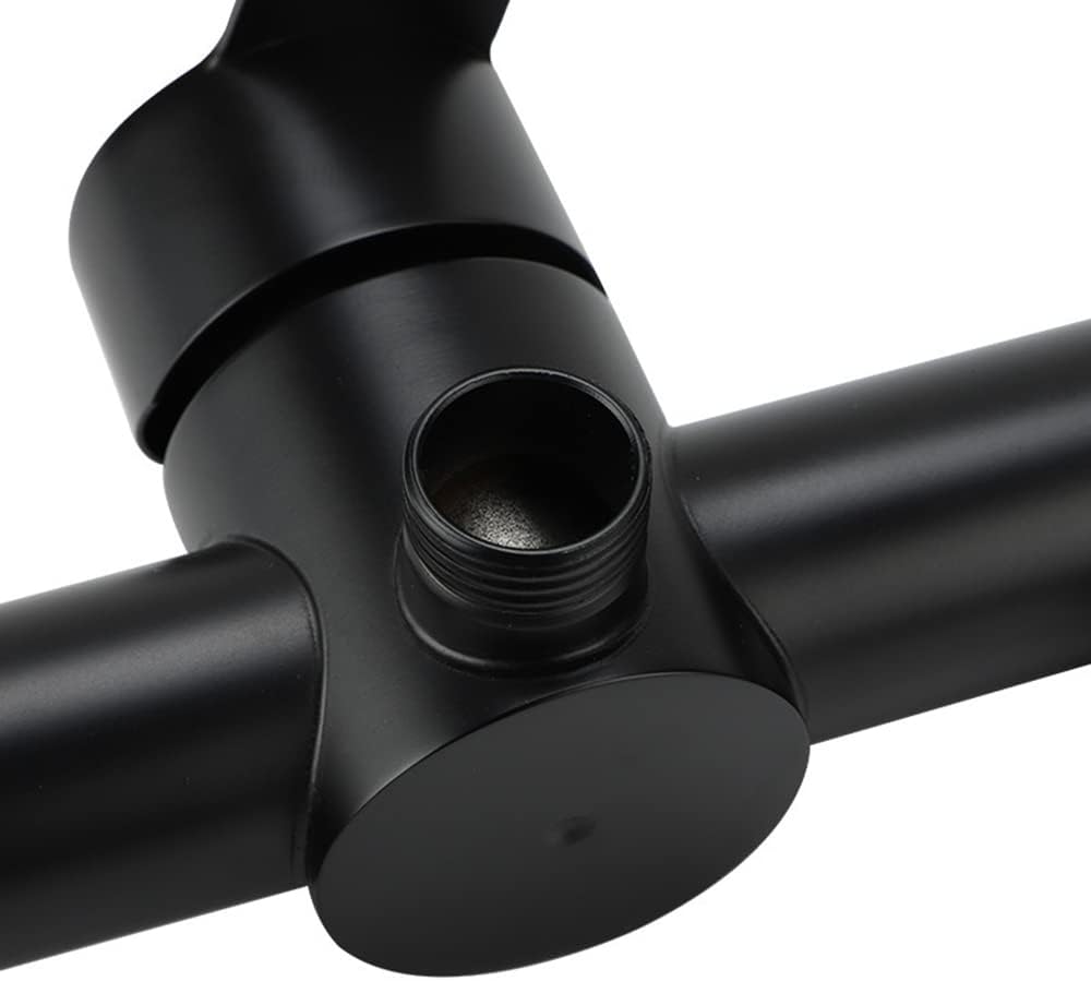 Black Bathtub Shower Faucet Stainless Steel Bathroom Shower Accessories Bath Shower Tap Shower Head Wall Mixer Tap