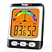 TempPro A52 Hygrometer Indoor Thermometer for Home with Comfort Level Indication Humidity Meter, Large Backlit Display Humidity Sensor with Max/Min Record for Greenhouse Basement Black