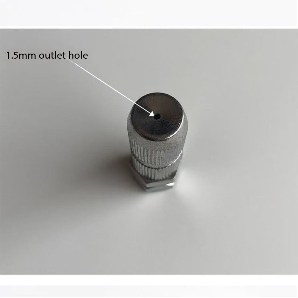 Tête de buse de pulvérisateur agricole 1,5 mm avec Joint, buse en Alliage, buse Haute Pression, pulvérisation directe argentée, Lot de 10