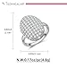 LILIE&WHITE Silver Oval Rings for Women With Cubic Zircon Wedding rings Fashion ring ring Promise Rings For Her Size 9