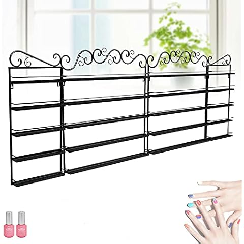 Organizador de esmaltes de uñas Fetcoi de 4 estantes de pared de 5 pisos Cover