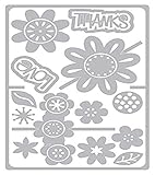 Sizzix Framelits Die Set 21PK - Card w/Flowers Drop-ins