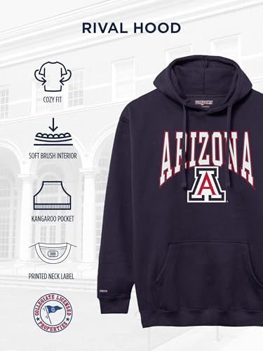 Image of JanSport NCAA Officially Licensed Rival Hoodie, Long Sleeve Unisex Sweatshirt, Cotton-Polyester Blend, Double-Layered Hood