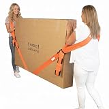 Heavy Duty 2-Person Lifting Moving Straps Adjustable Shoulder Carry Belt Holds 440 Lbs for Furniture, Appliances & Mattresses